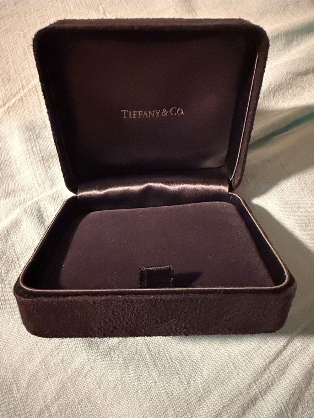 Tiffany & Co. Black Velvet Ring Box